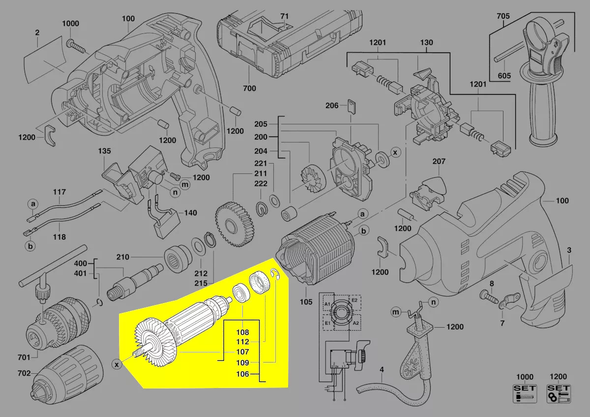 rotor réf. 4931442649 AEG